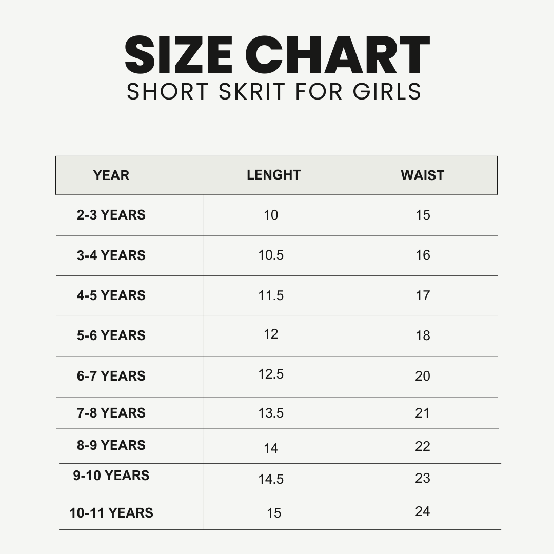 short skrit for girls